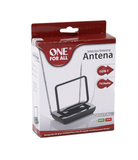 Antena Interna Digital TV/UHF/VHF E FM One For All 