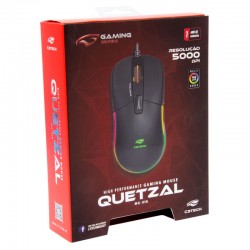 Mouse Gamer C3Tech QUETZAL RGB 8 Botões 5000 DPI - MG-510